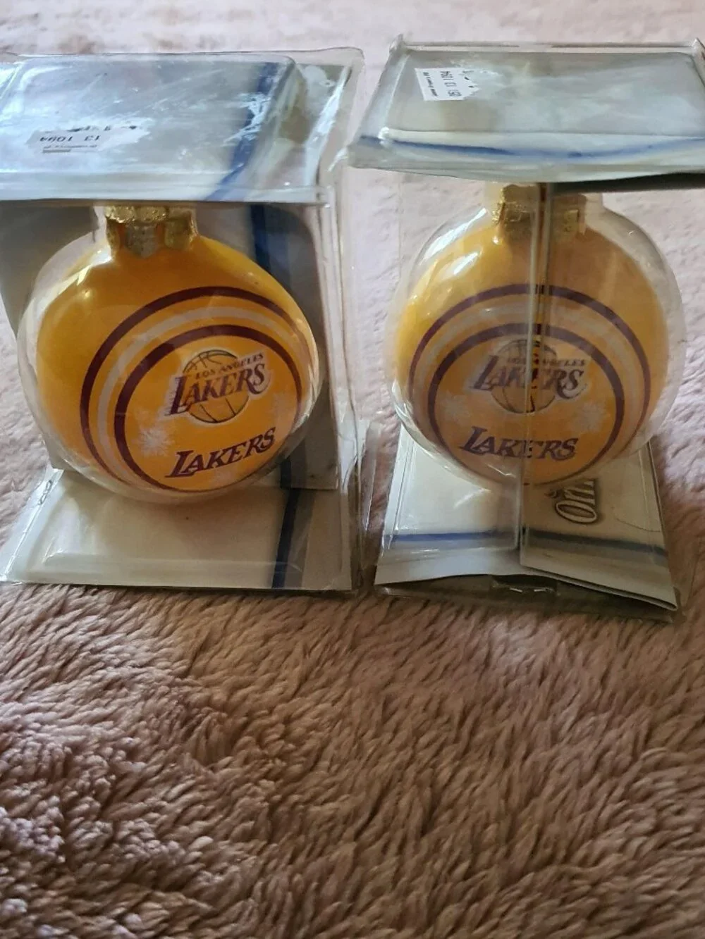 Los Angeles Lakers NBA Christmas Ornaments by Forever Collectibles (Set of 2)